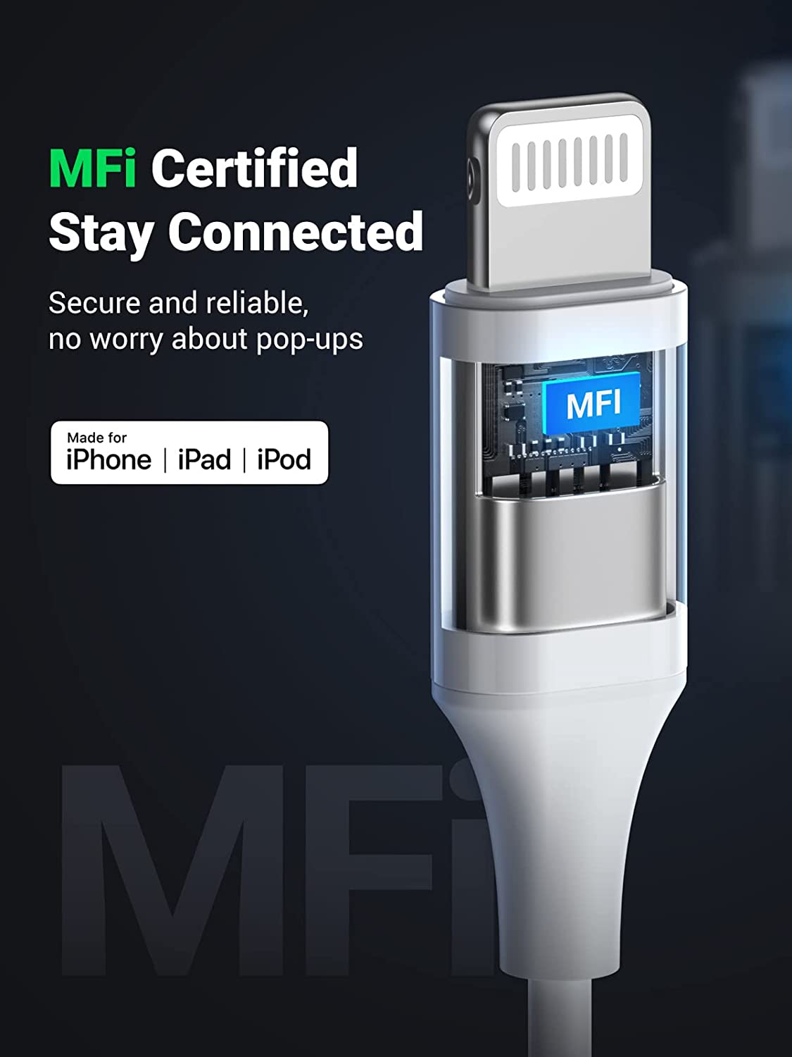 UGREEN Lightning Headphones Wired