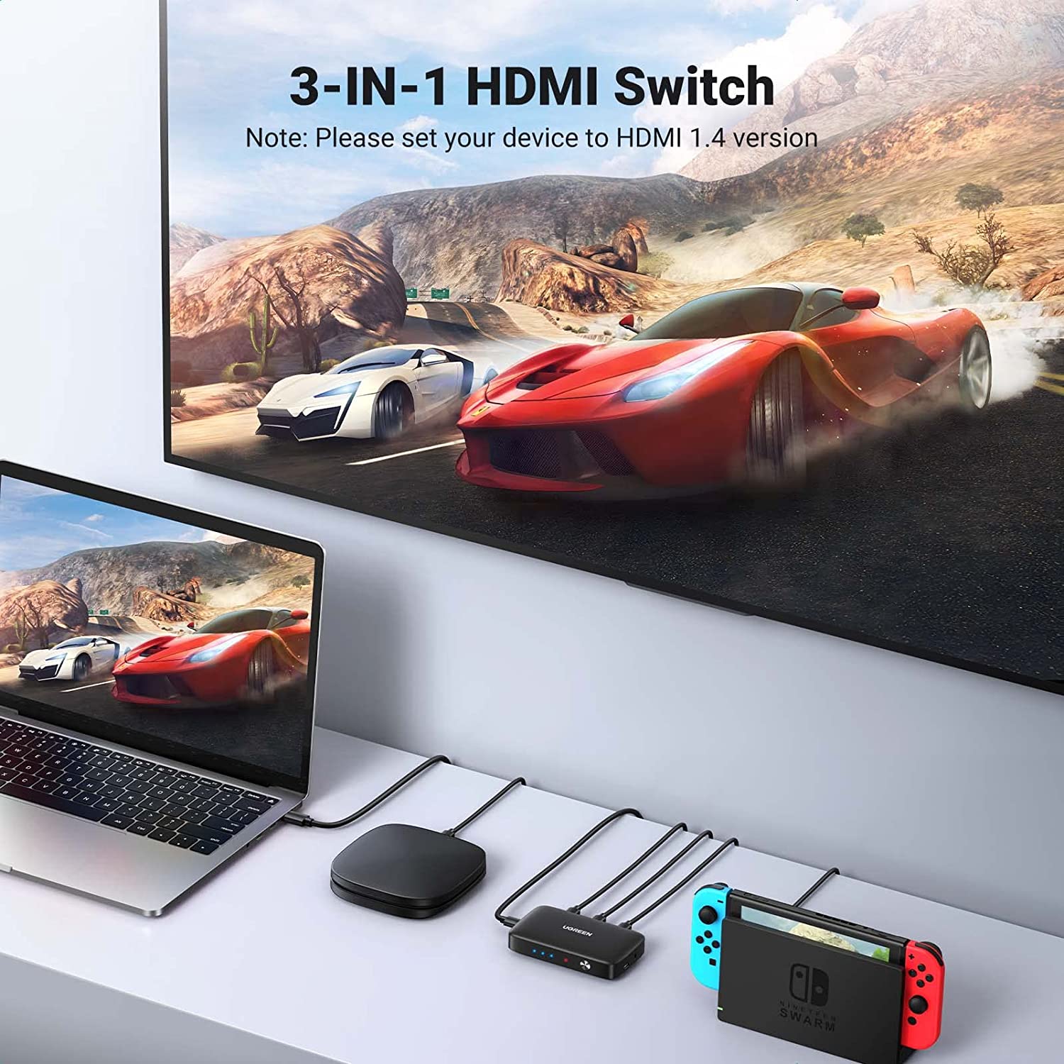 UGREEN HDMI Switch 3 in 1 Out 4K HDMI Splitter