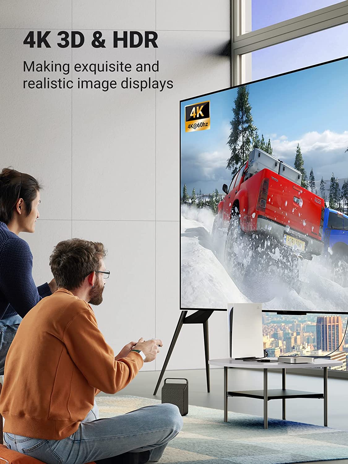 UGREEN HDMI Switch 4K@60Hz with 3.3FT HDMI Cable