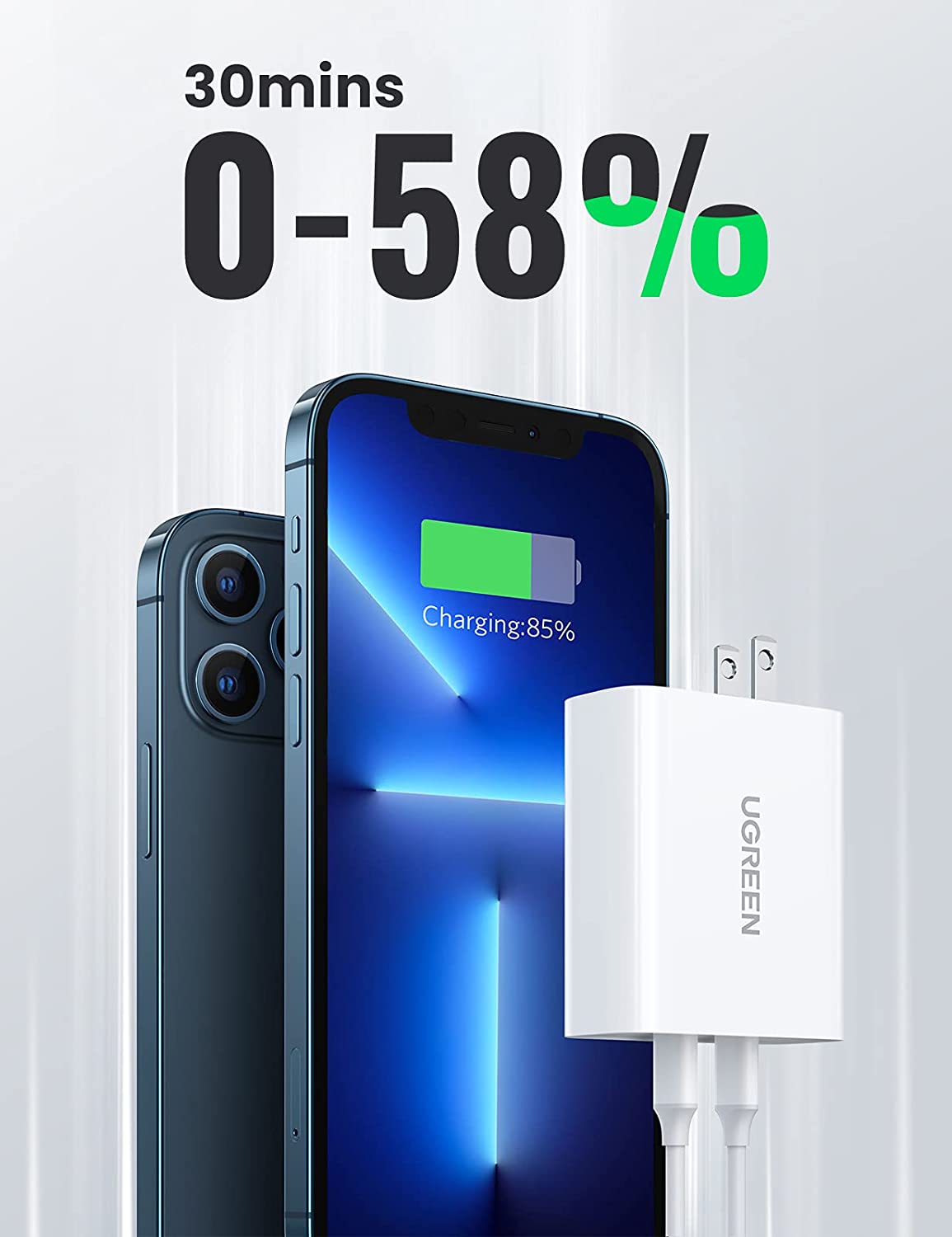 UGREEN 36W Dual Ports USB C Wall Charger