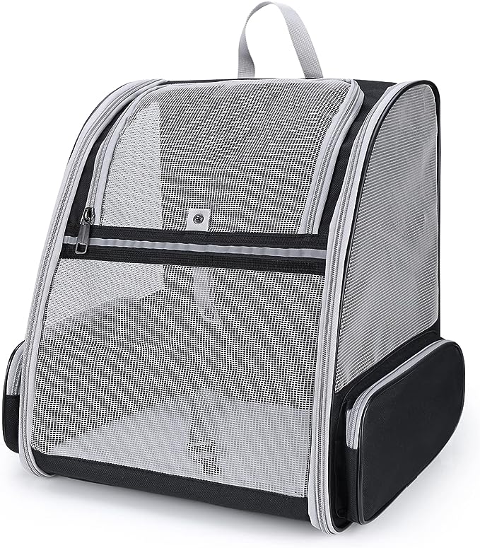 LOLLIMEOW Pet Carrier Backpack for Dogs and Cats,Puppies,Fully Ventilated Mesh,Airline Approved,Designed for Travel, Hiking, Walking & Outdoor Use