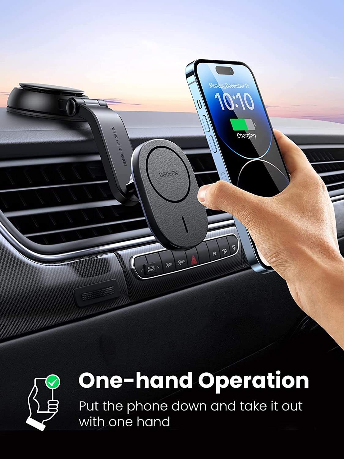 Magnetic Wireless Car Charger Mount