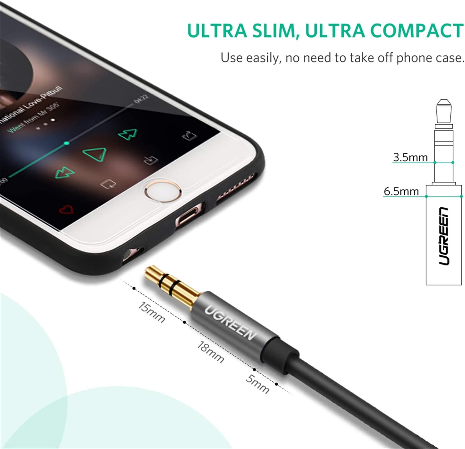 UGREEN Headphone Extension Cable