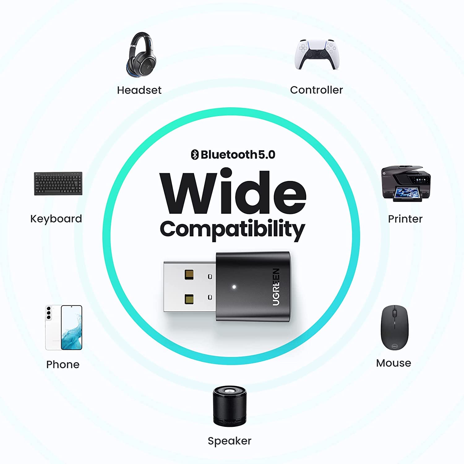 UGREEN USB Bluetooth Adapter for PC