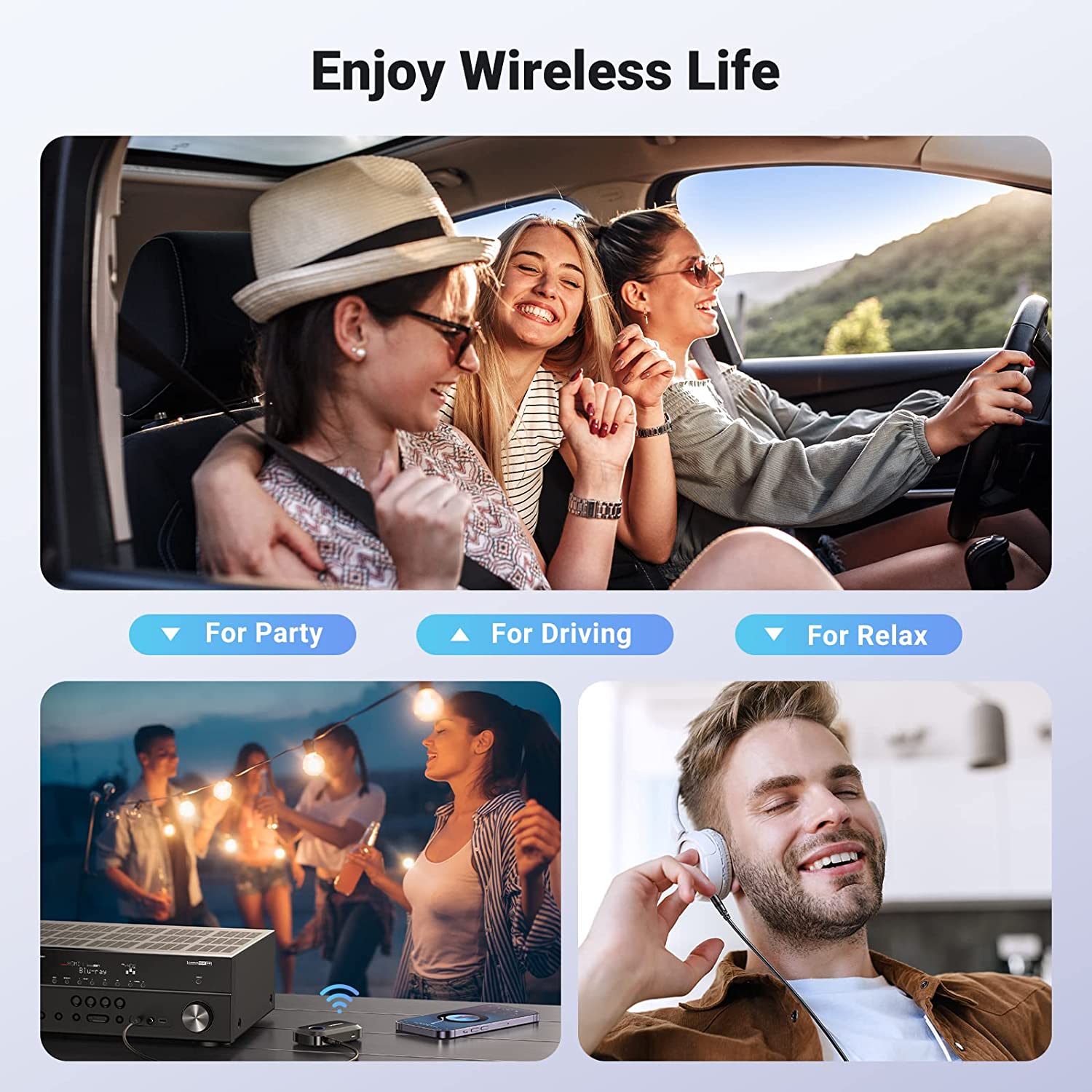 UGREEN 5.3 Aux Bluetooth Adapter for Car