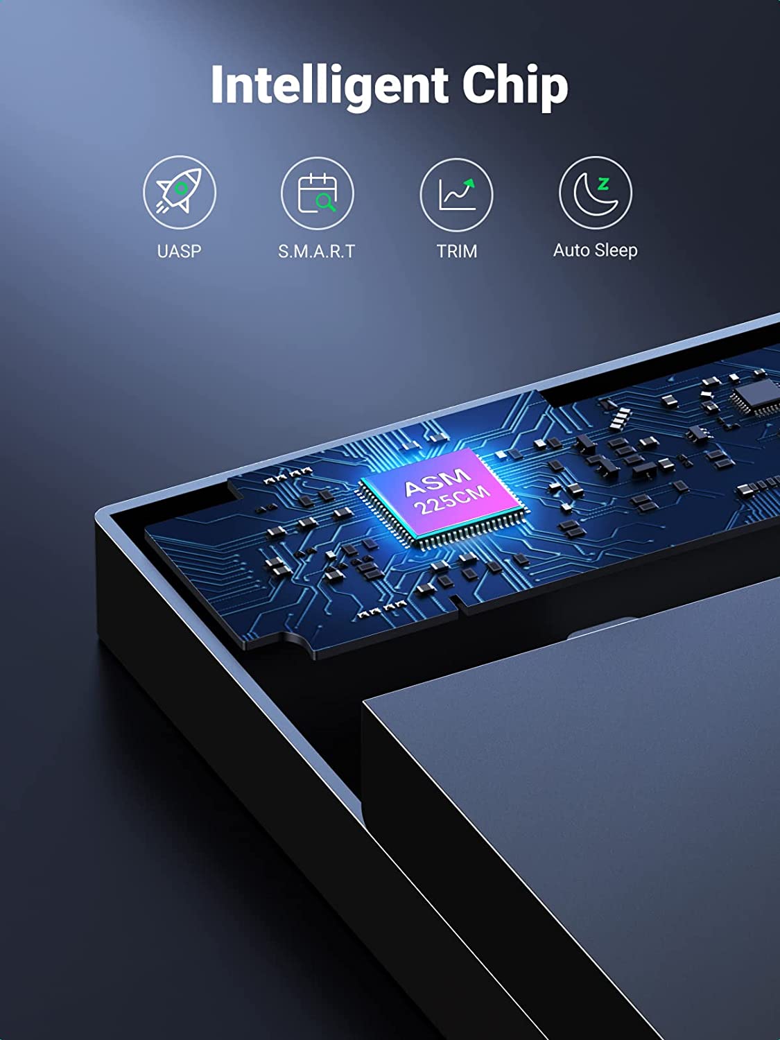 UGREEN External Hard Drive Enclosure for 3.5 2.5 Inch SATA