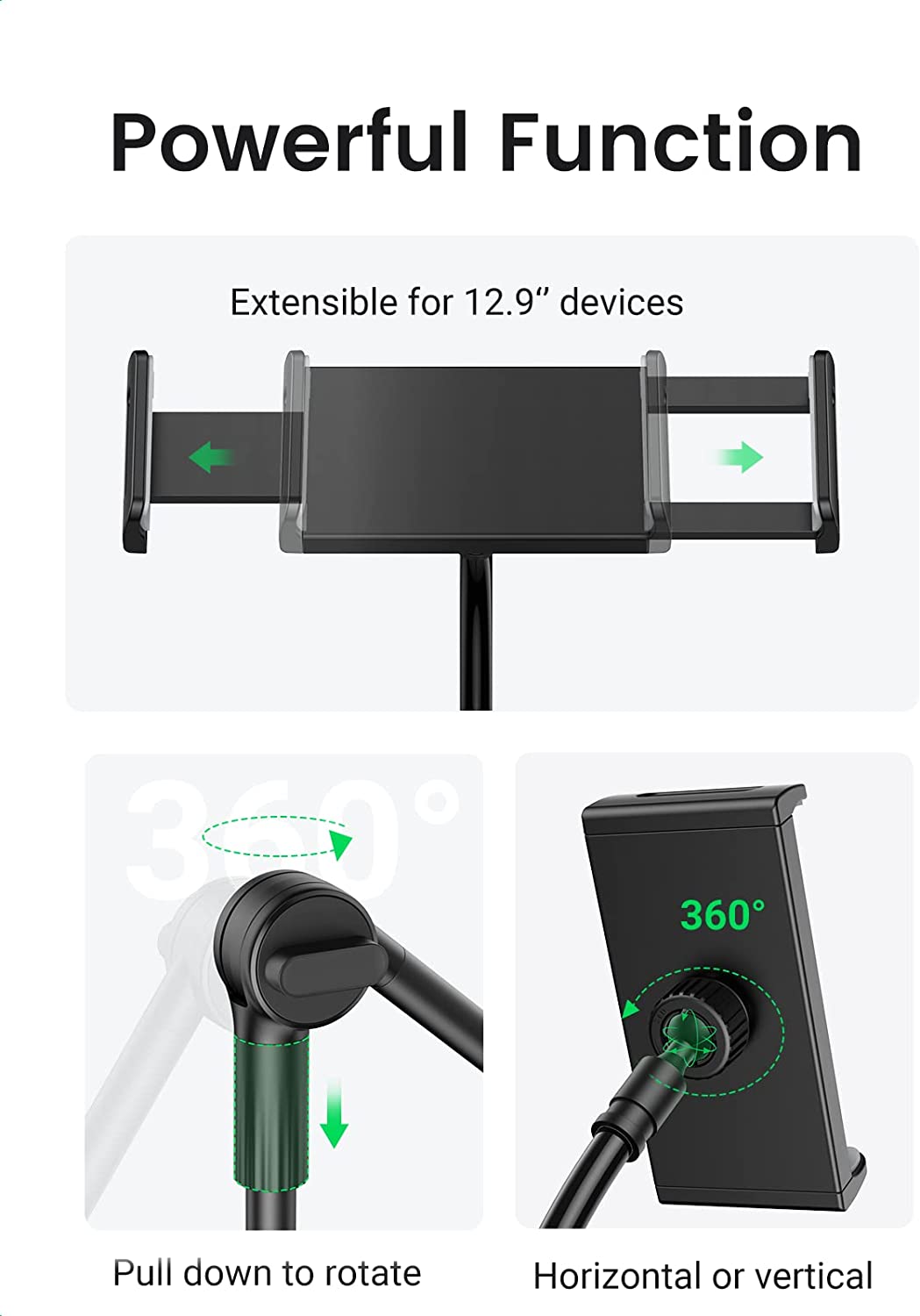 UGREEN Gooseneck Tablet Holder Stand