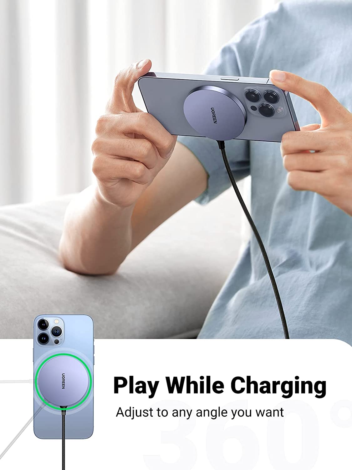 UGREEN Magnetic Wireless Charger
