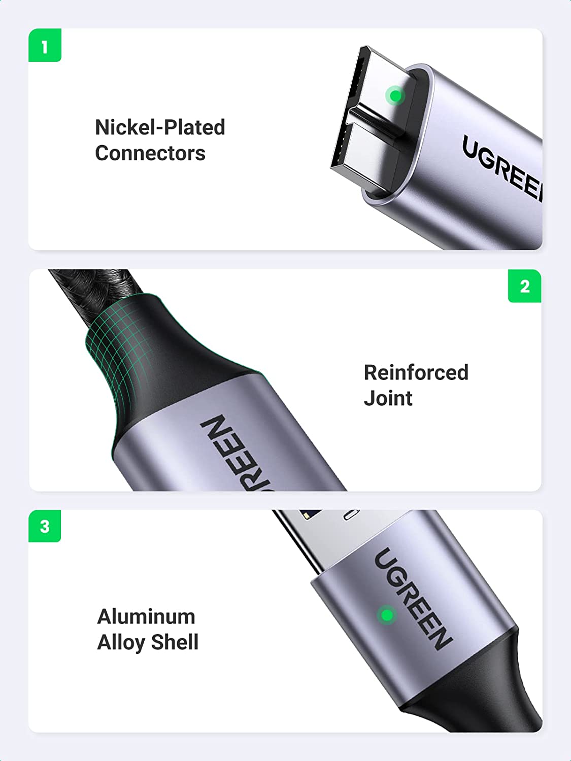 UGREEN Micro USB 3.0 Cable