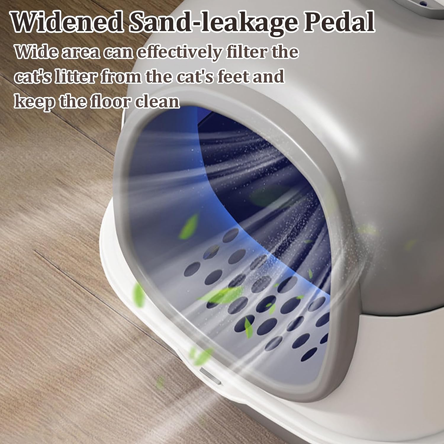 kathson Foldable Cat Litter Box with Lid Large Covered Cat Litter Box