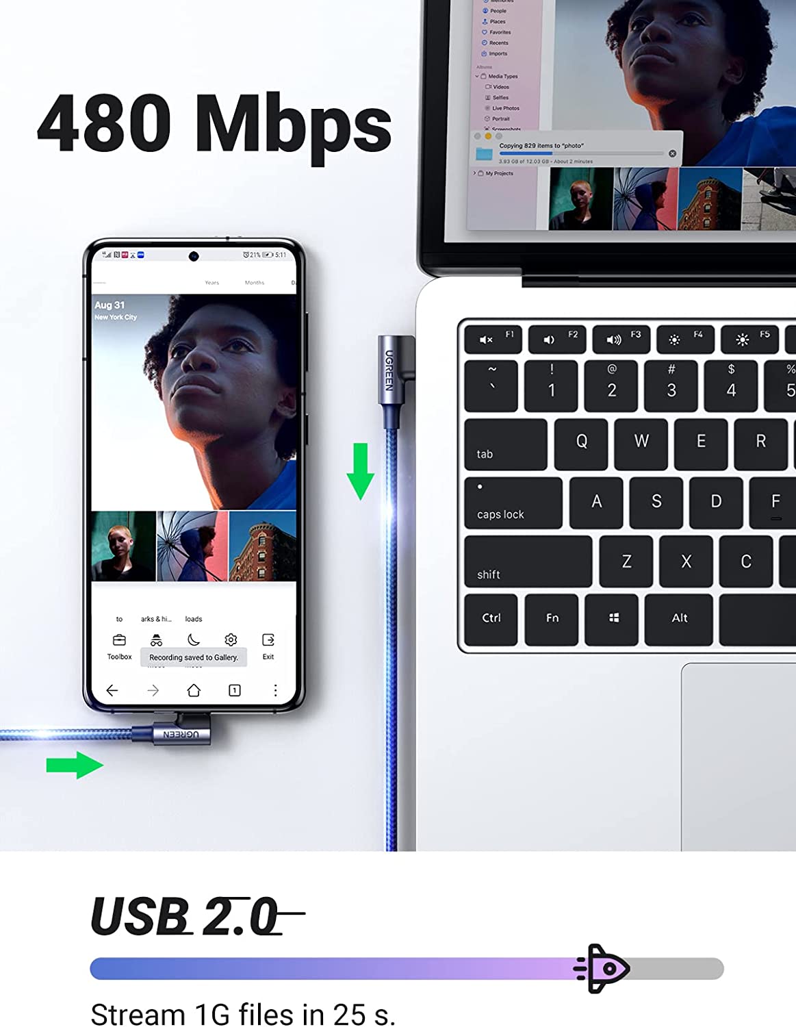 UGREEN USB A to USB C Cable