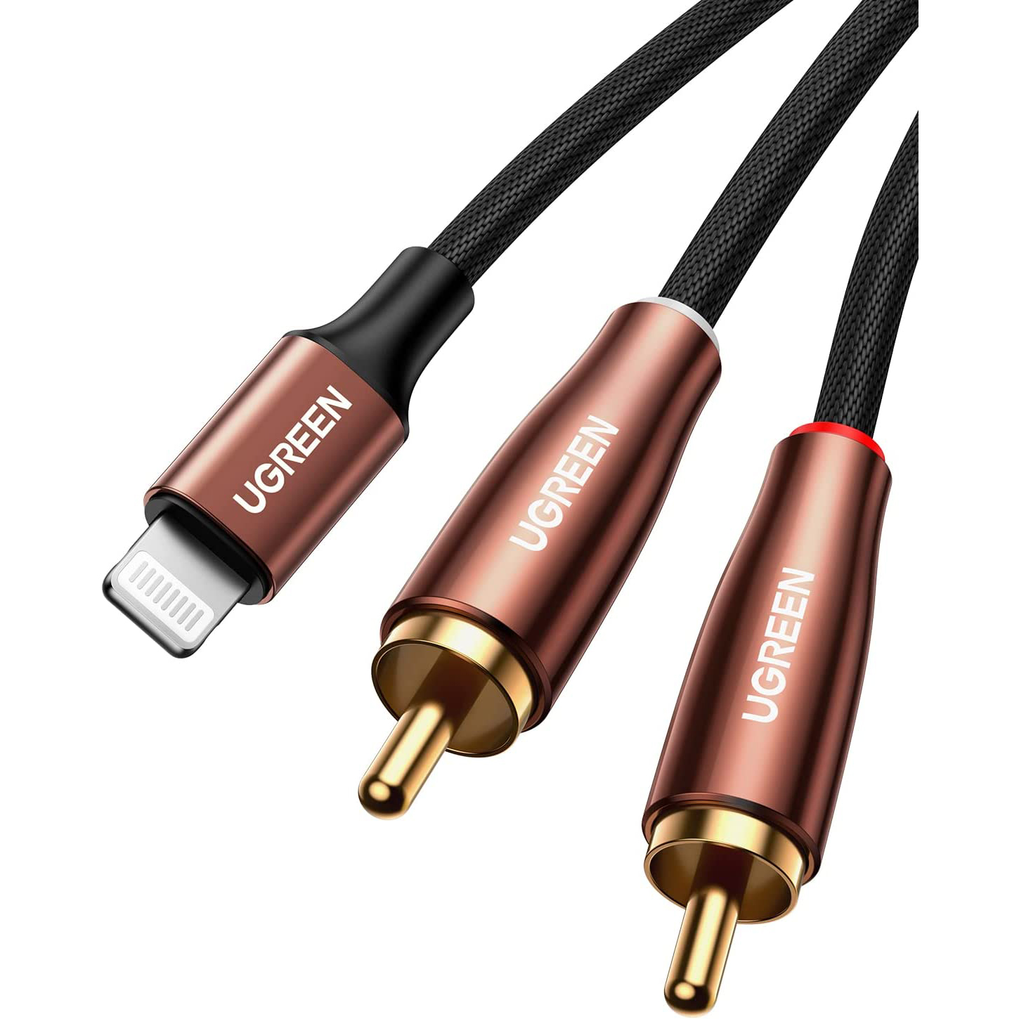 UGREEN RCA Cable MFi Certified Lightning to RCA Cable for iPhone