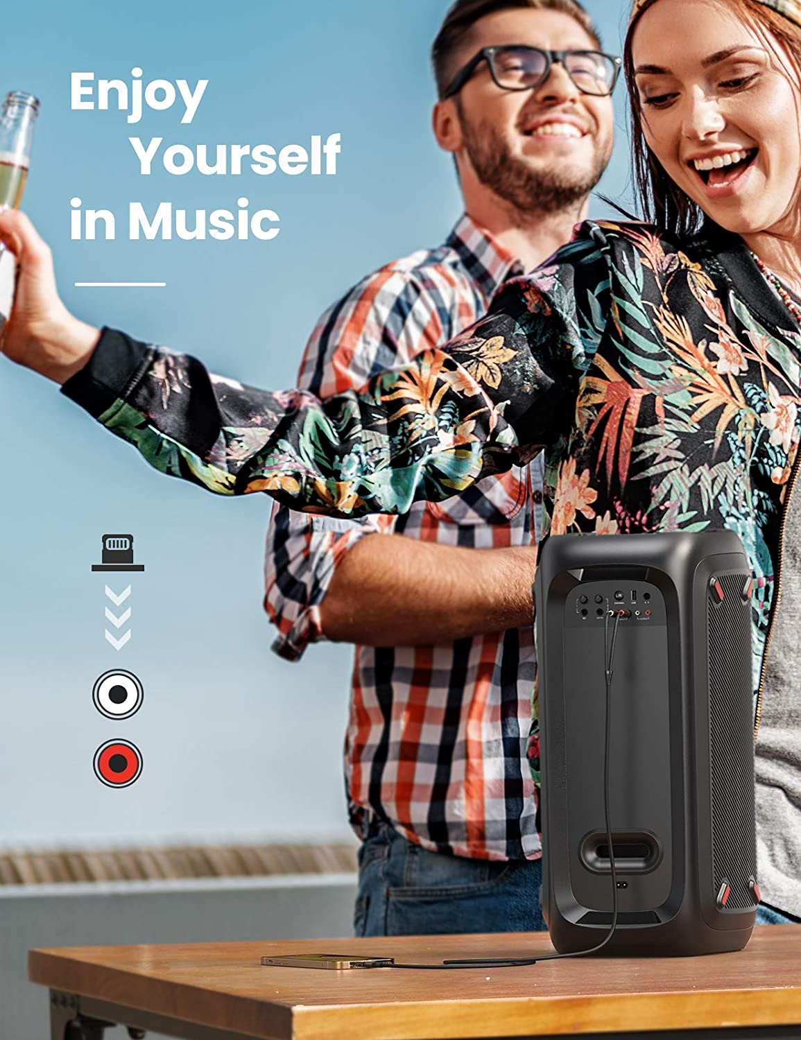 UGREEN RCA Cable MFi Certified Lightning to RCA Cable for iPhone