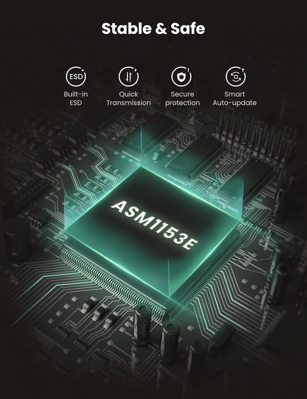 UGREEN SATA to USB C Adapter Cable for