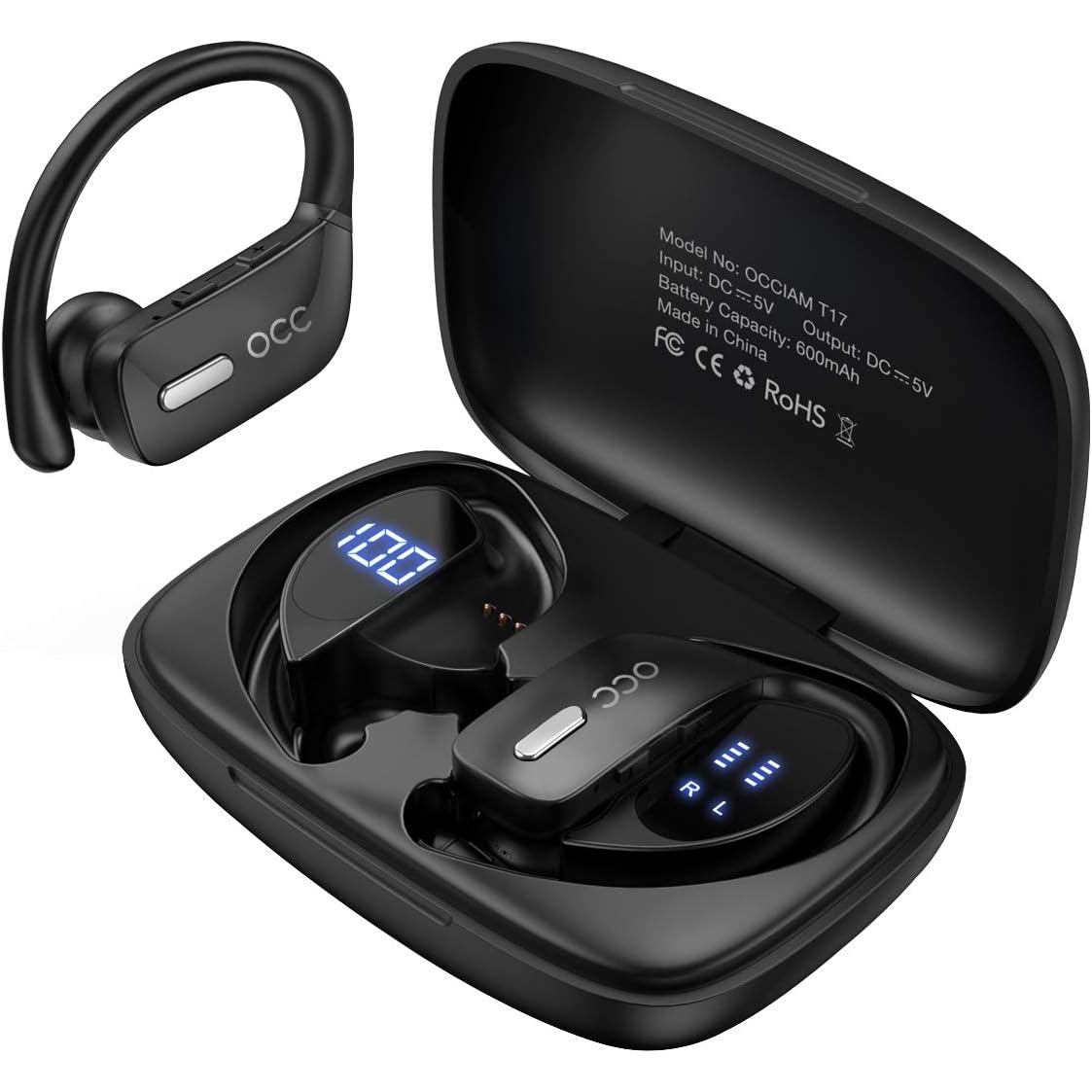 occiam Wireless Earbuds Bluetooth Headphones