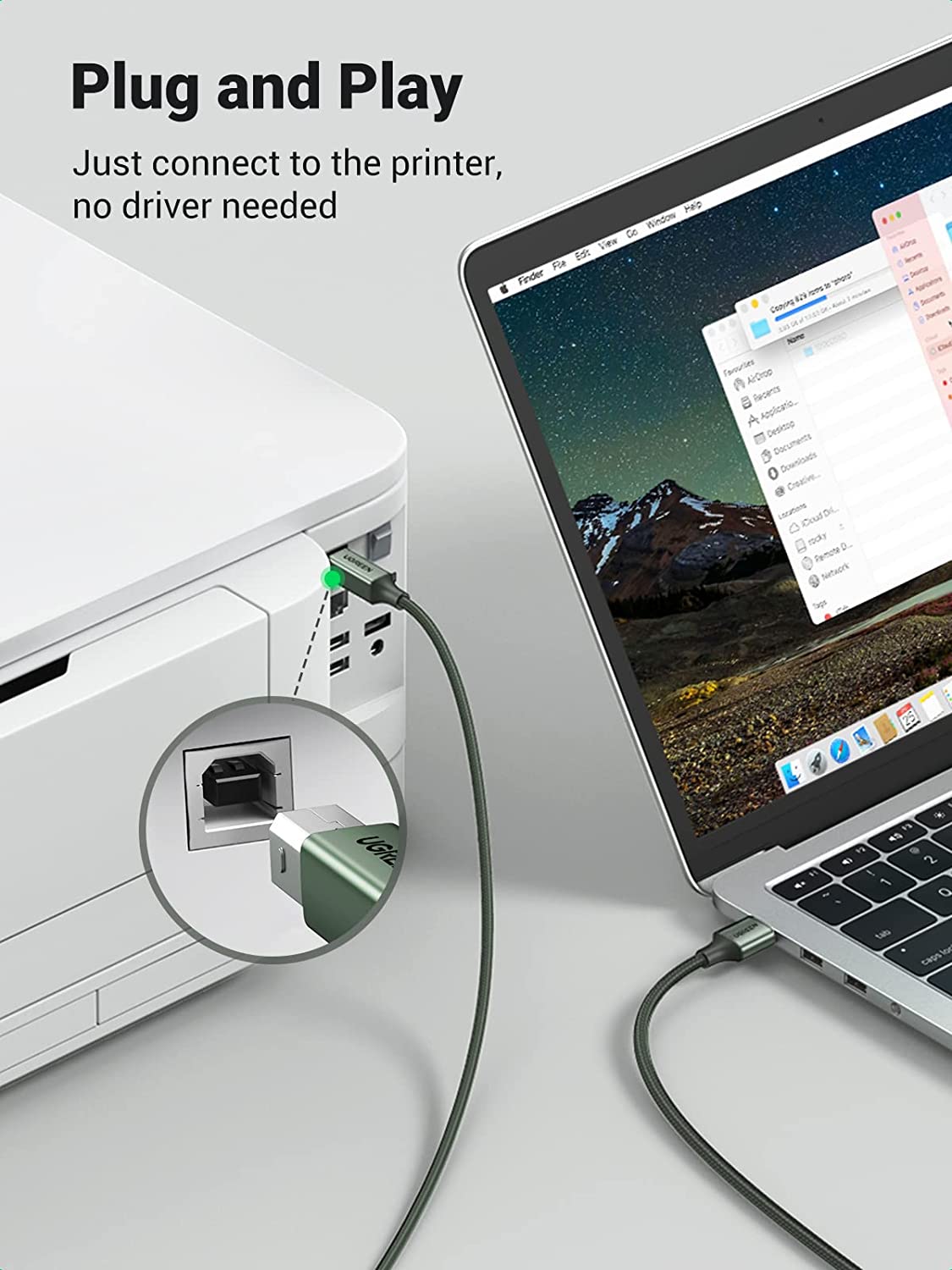 UGREEN Printer Cable