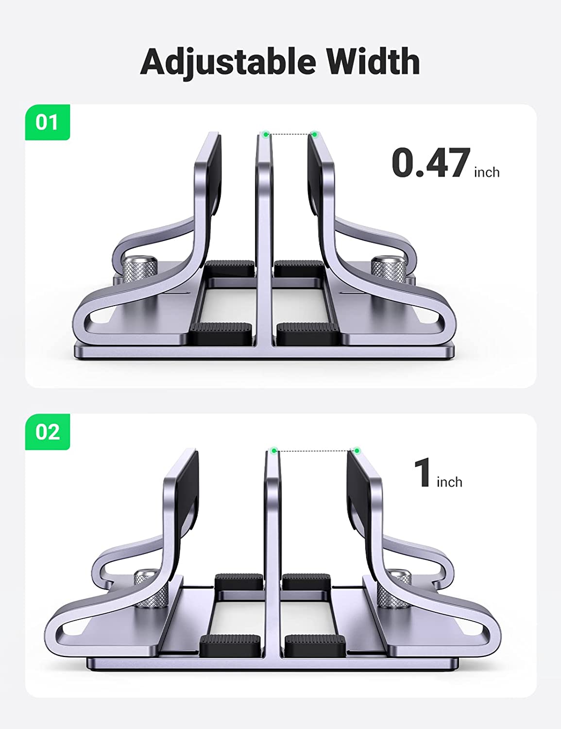 UGREEN Vertical Laptop Stand Holder Desk