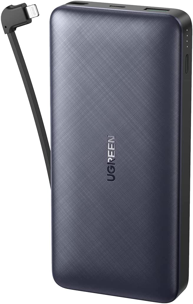 UGREEN Power Bank for iPhone with MFi Lightning Cable