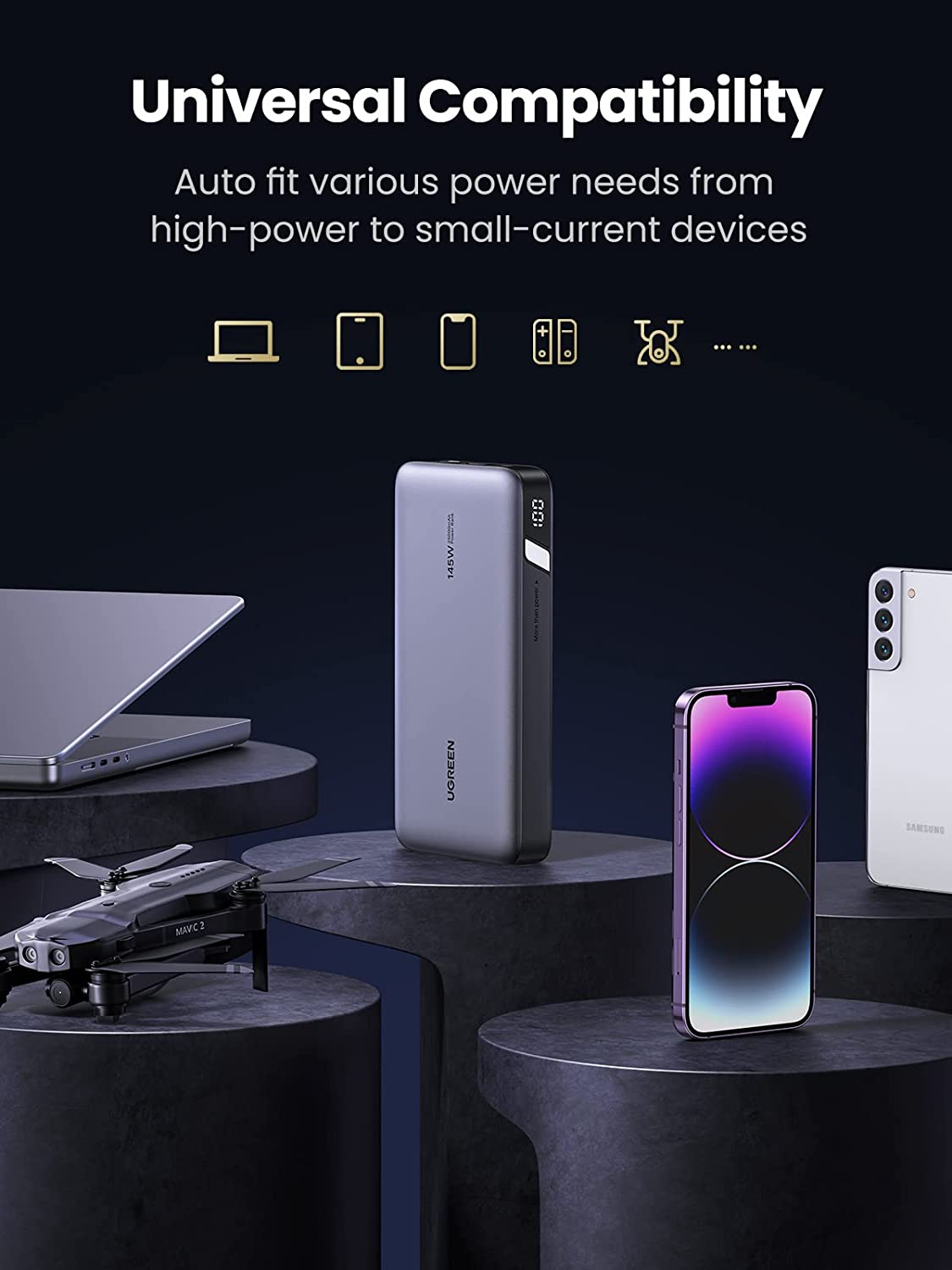 UGREEN 145W Power Bank for Laptop