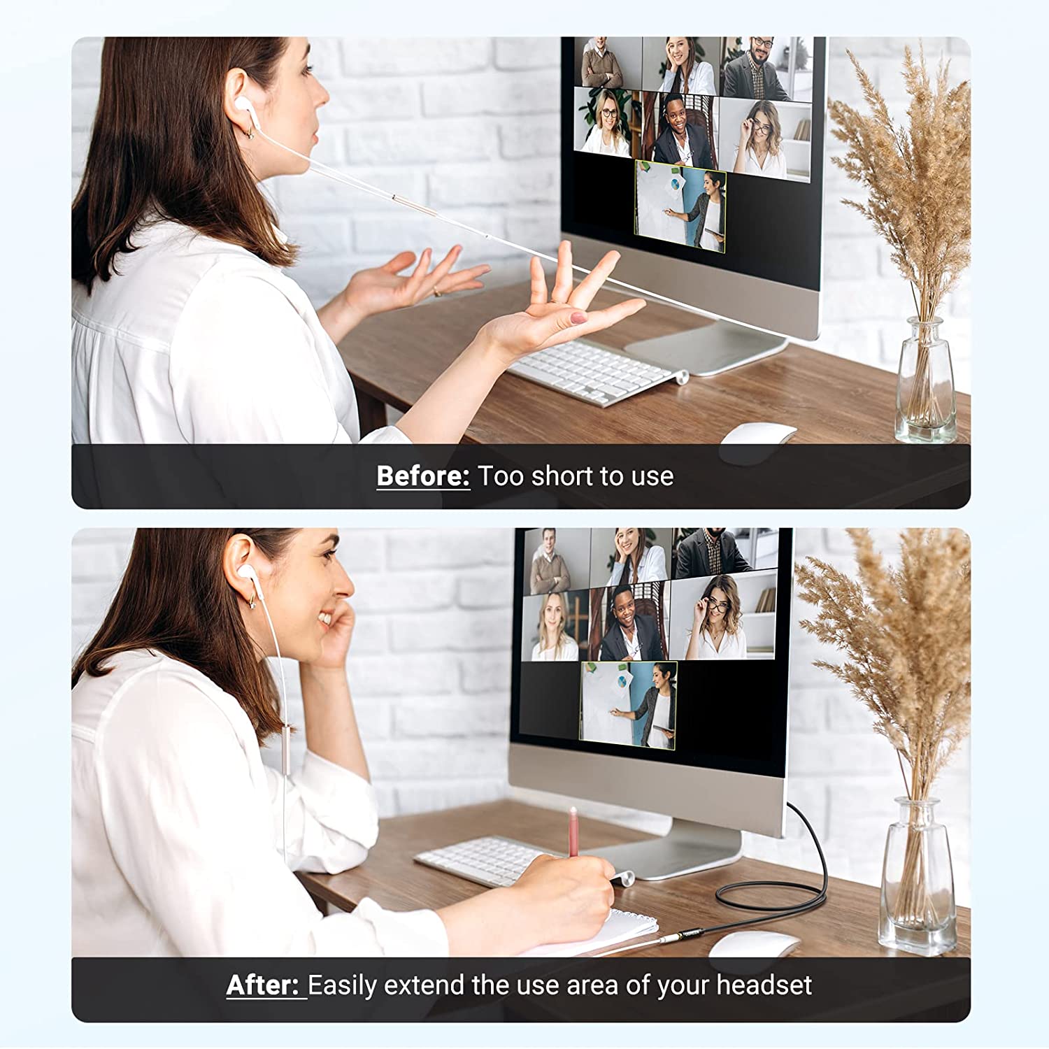 UGREEN Headphone Extension Cable 4 Pole TRRS 3.5mm