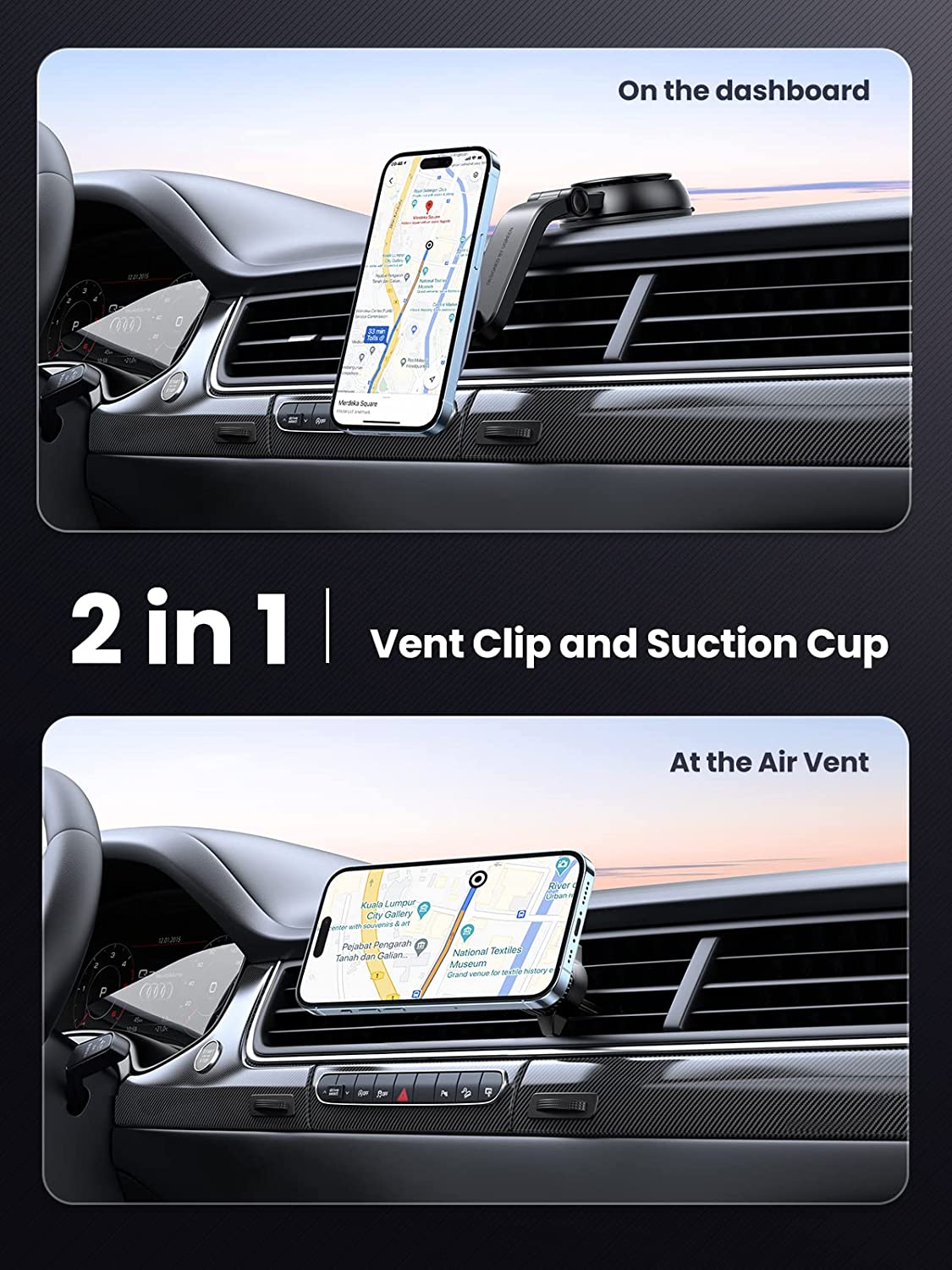 Magnetic Wireless Car Charger Mount