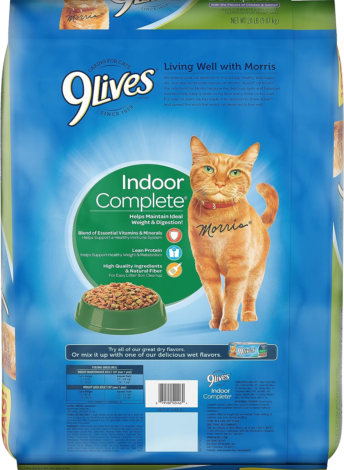 9Lives Indoor Complete Cat Food, 20 Pound Bag
