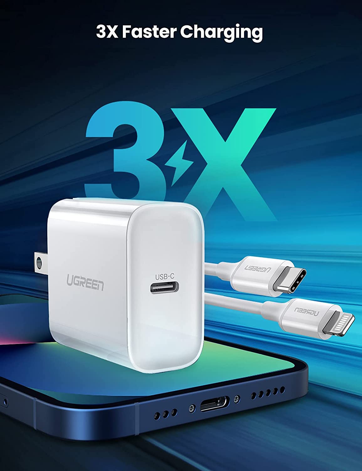 UGREEN 20W USB C Fast Charger