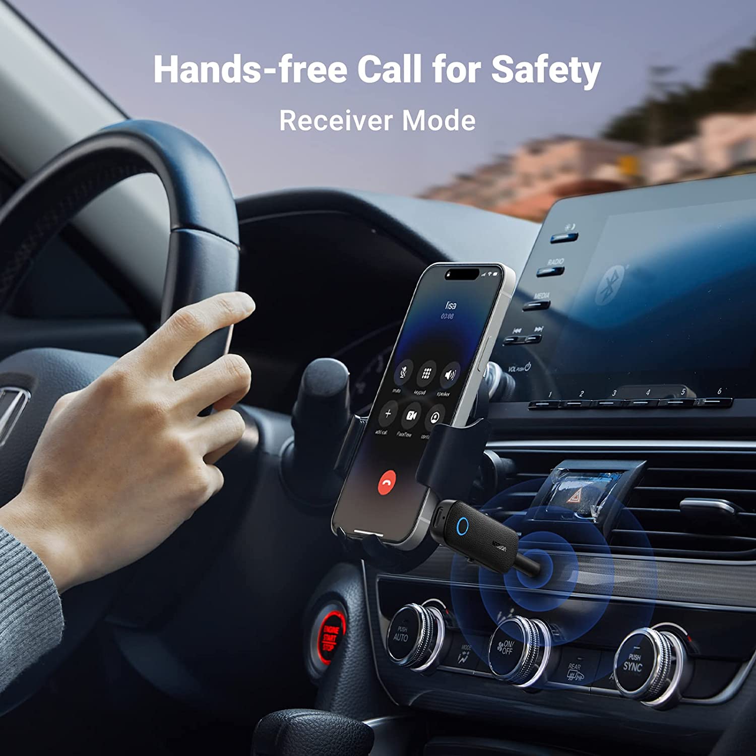 UGREEN Bluetooth 5.0 Transmitter and Receiver 2 in 1 Wireless 3.5mm Bluetooth Adapter