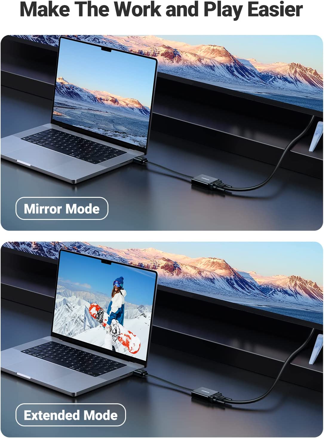UGREEN Active HDMI to VGA Adapter