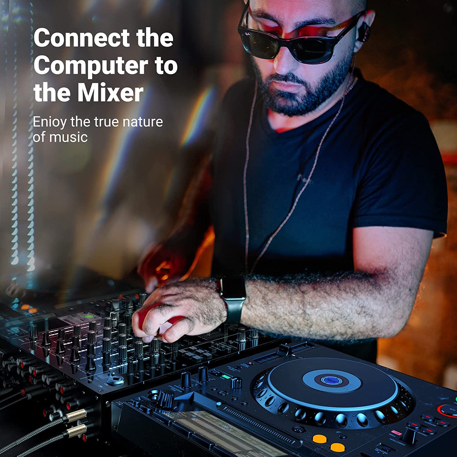 UGREEN 1/8 to 1/4 Stereo Cable