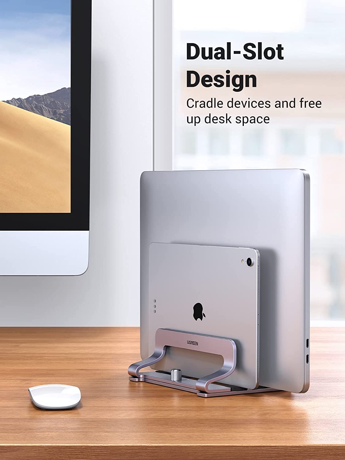 UGREEN Vertical Laptop Stand Holder Desk