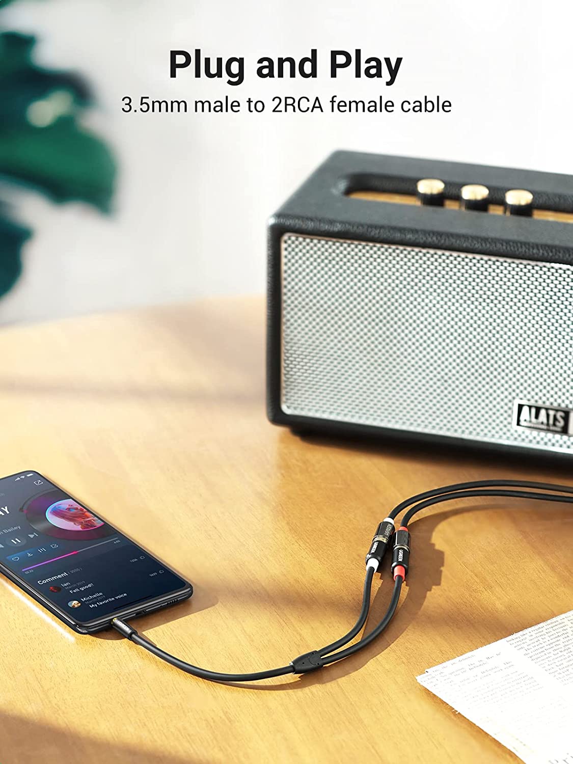 UGREEN RCA to Aux Cable