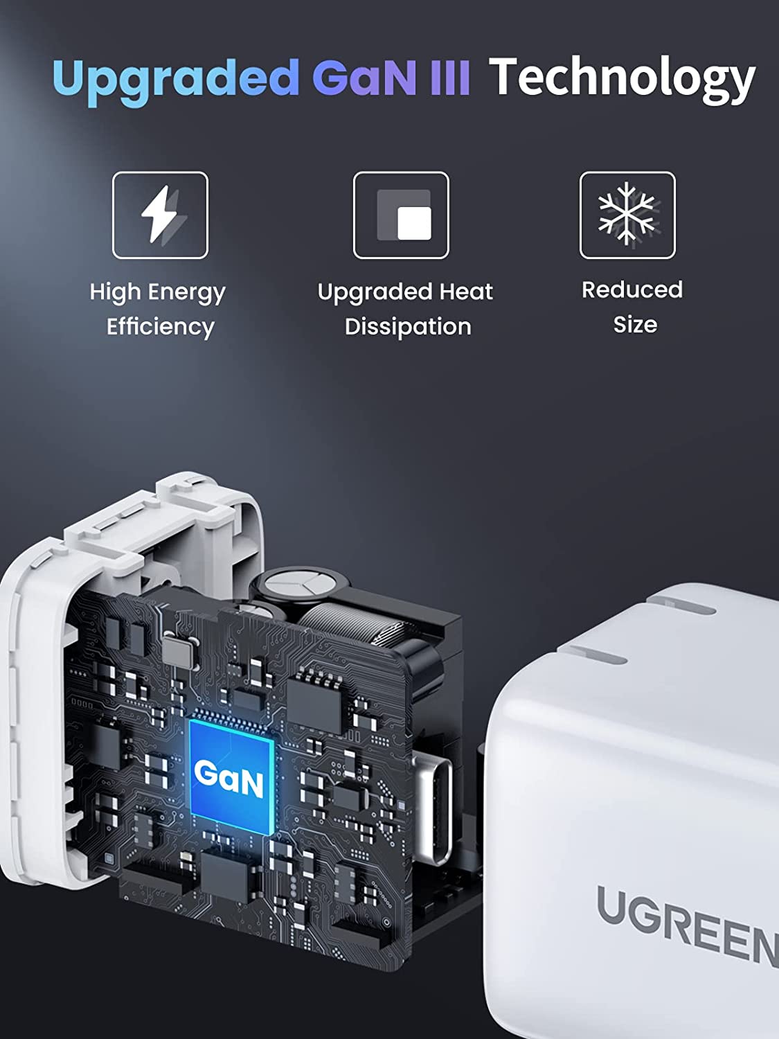 UGREEN AceCube 30W USB-C Power Adapter