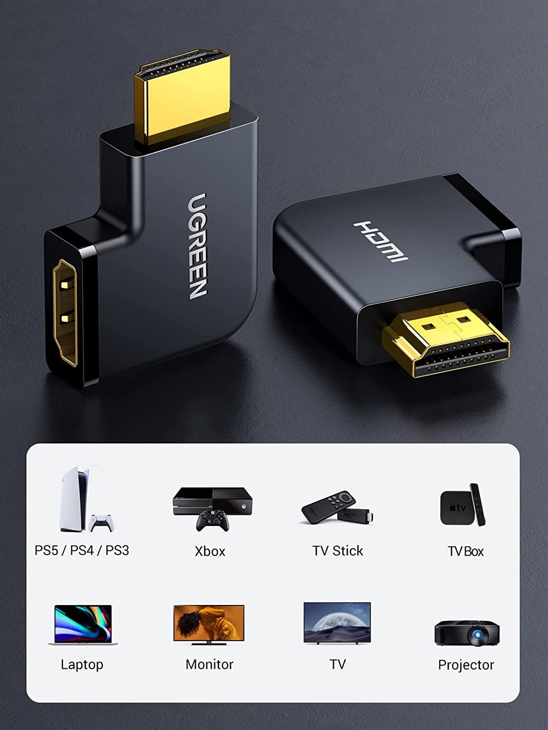 UGREEN 2 Pack HDMI Adapter