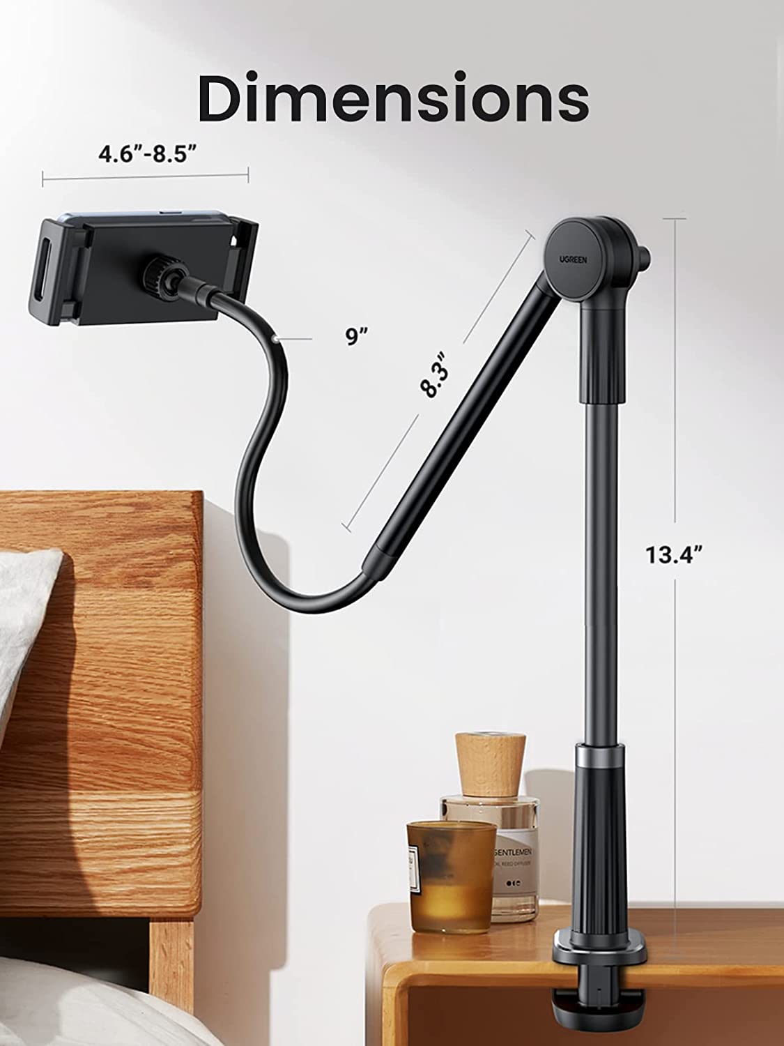 UGREEN Gooseneck Tablet Holder Stand