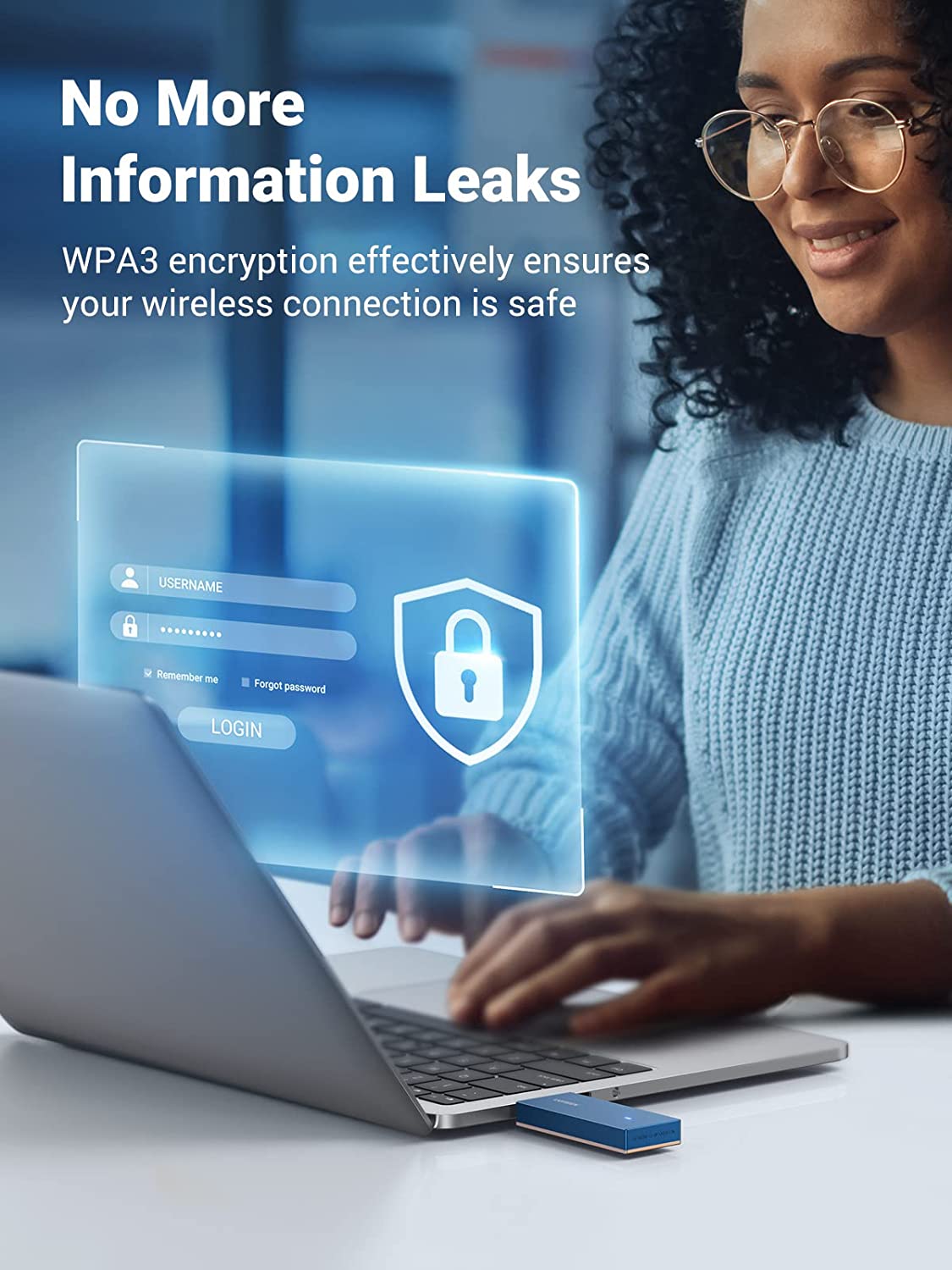 UGREEN USB WiFi 6 Adapter for PC Laptop AX1800