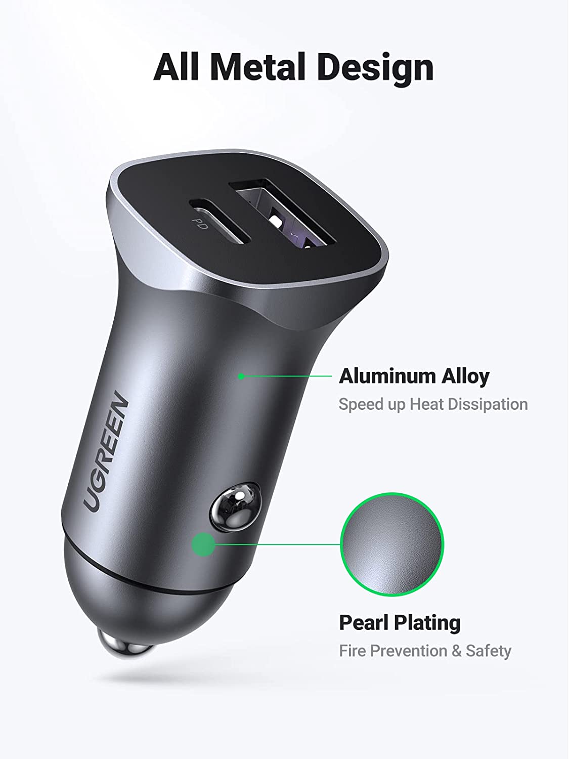 UGREEN USB C Car Charger