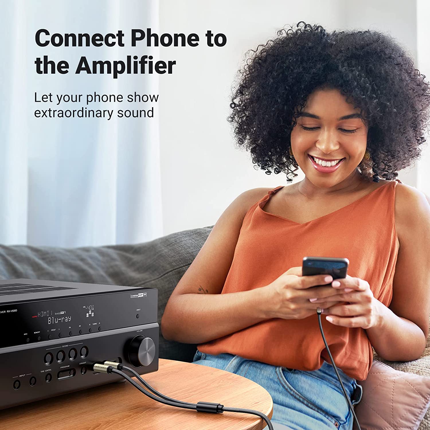 UGREEN 1/8 to 1/4 Stereo Cable