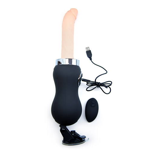 G-spot lover sex machine Thrusting vibrator with suction cup