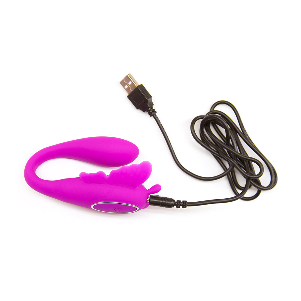 Night flight Remote control C-shape vibe for couples