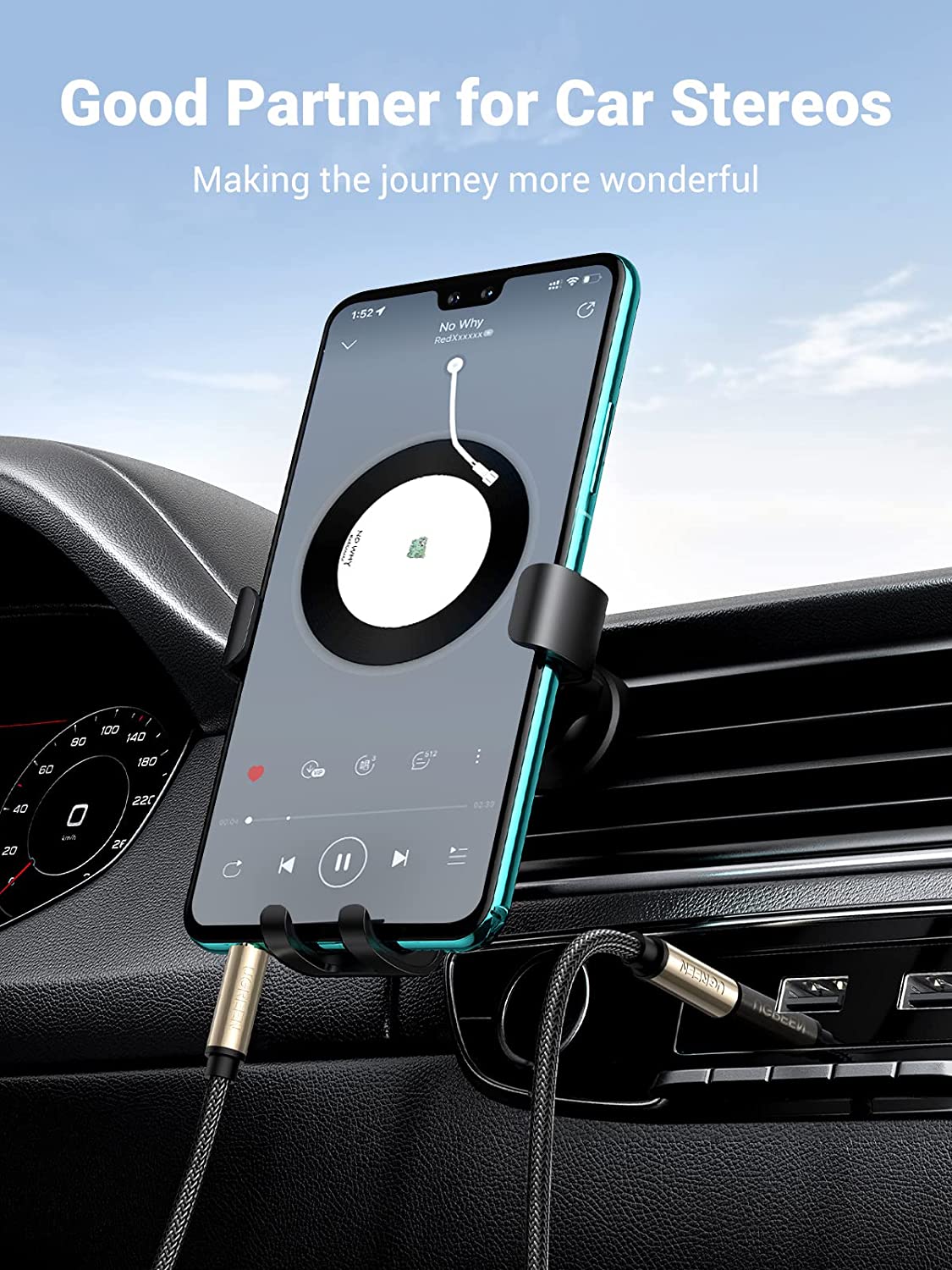 UGREEN 3.5mm Audio Cable Hi-Fi Stereo