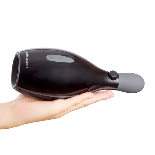 Swell vibrating sleeve Inflatable vibrating masturbator