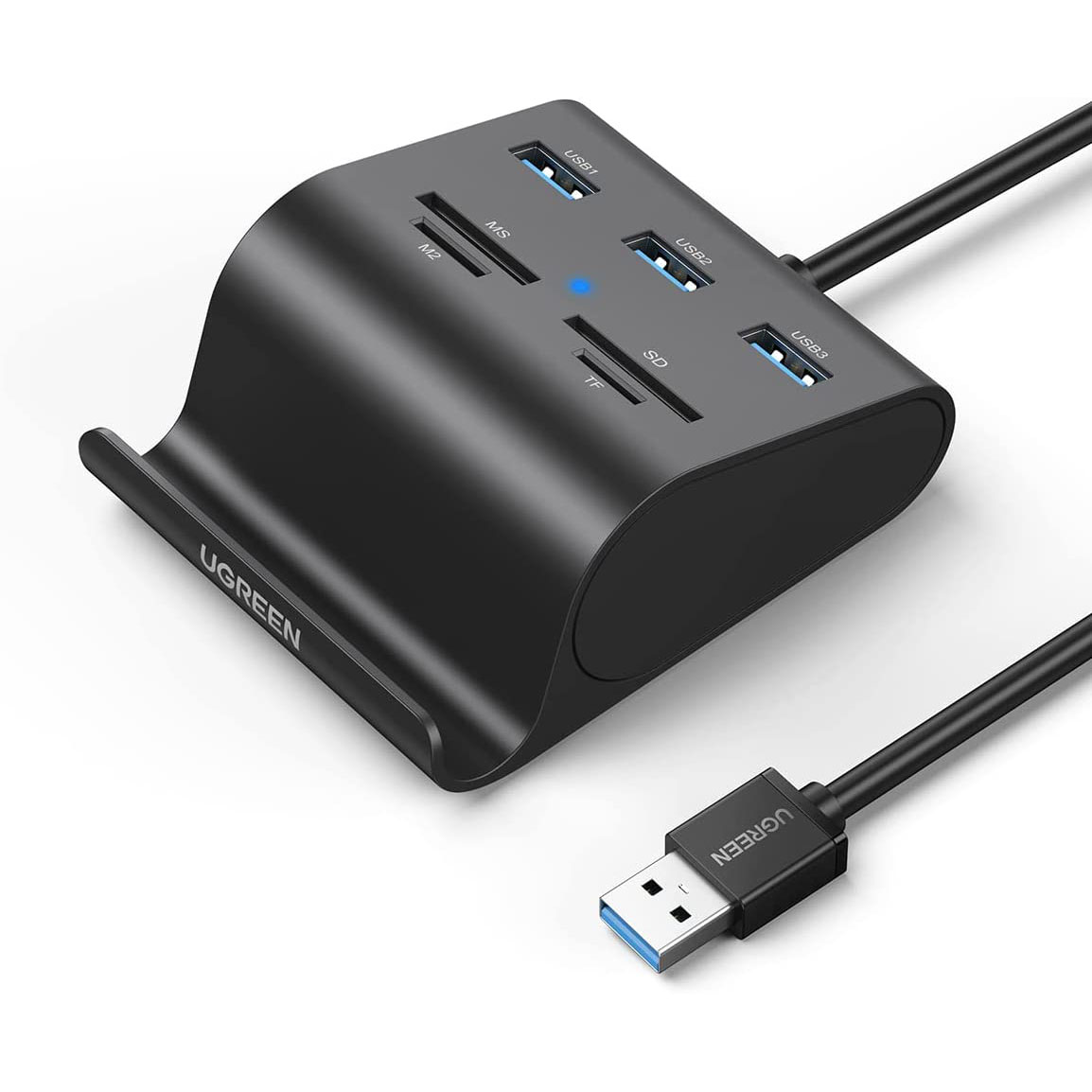 UGREEN USB Card Reader USB 3.0 Hub 3 Ports with