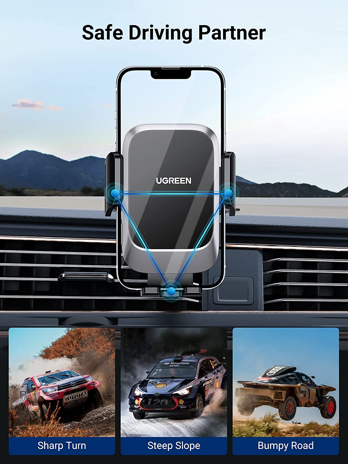 UGREEN Car Phone Holder Mount for Dashboard