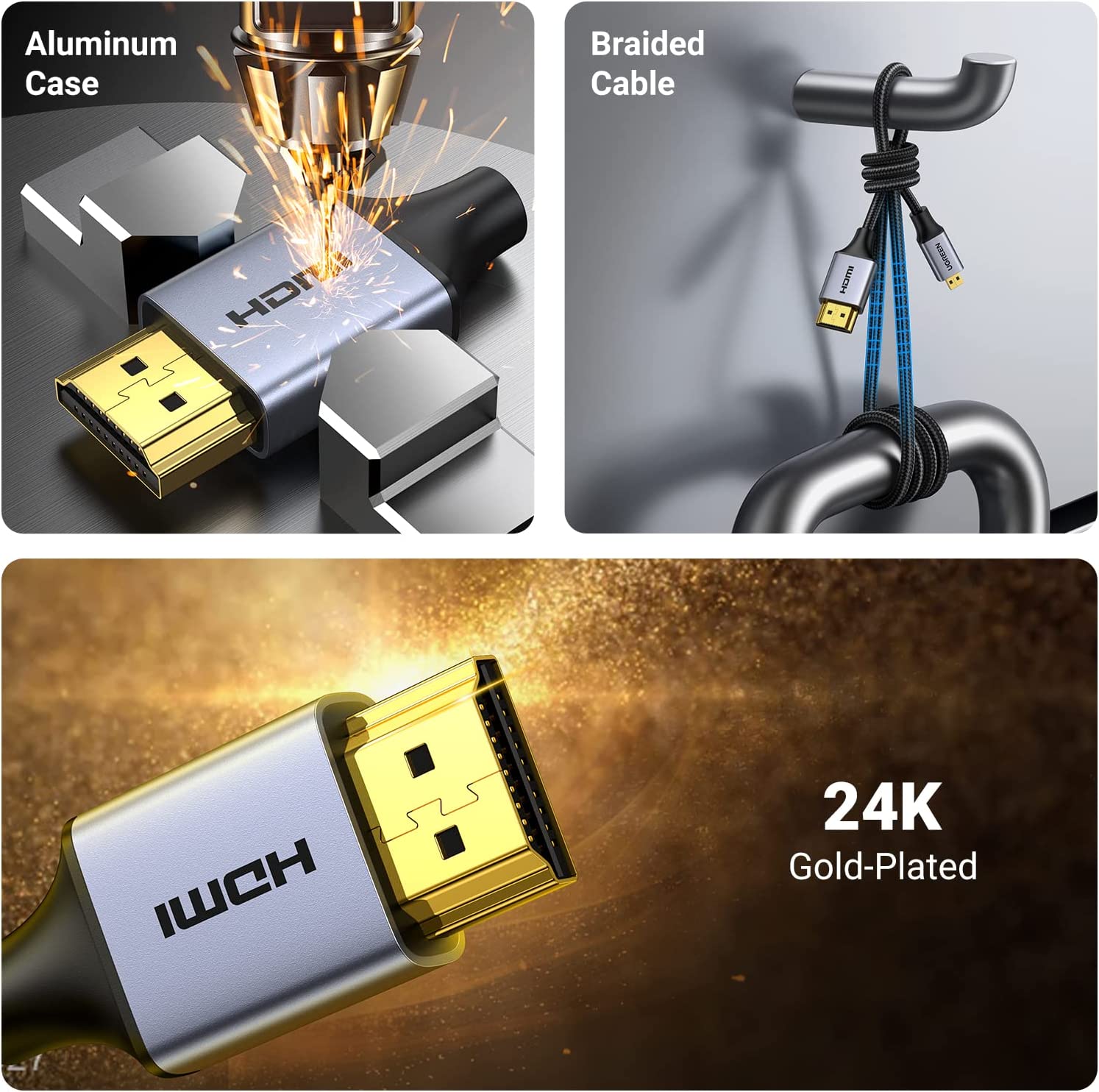 UGREEN 4K Micro HDMI to HDMI Cable 6.6FT