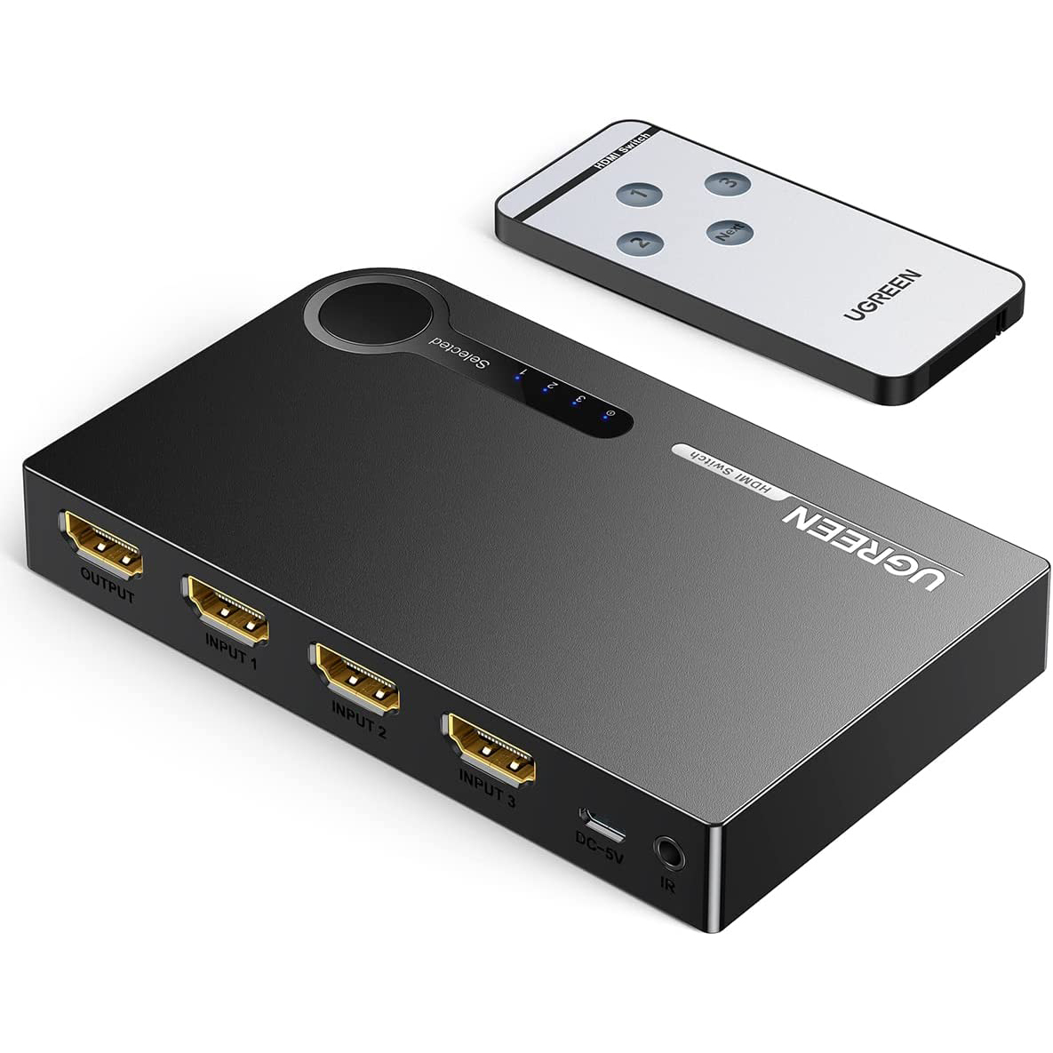 UGREEN HDMI Switch 4K 3 in 1 Out HDMI Switcher Splitter Hub