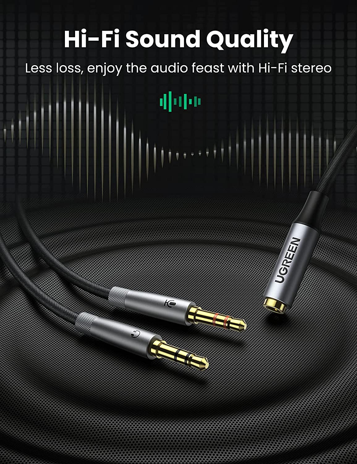 UGREEN Headphone Splitter Adapter 3.5mm