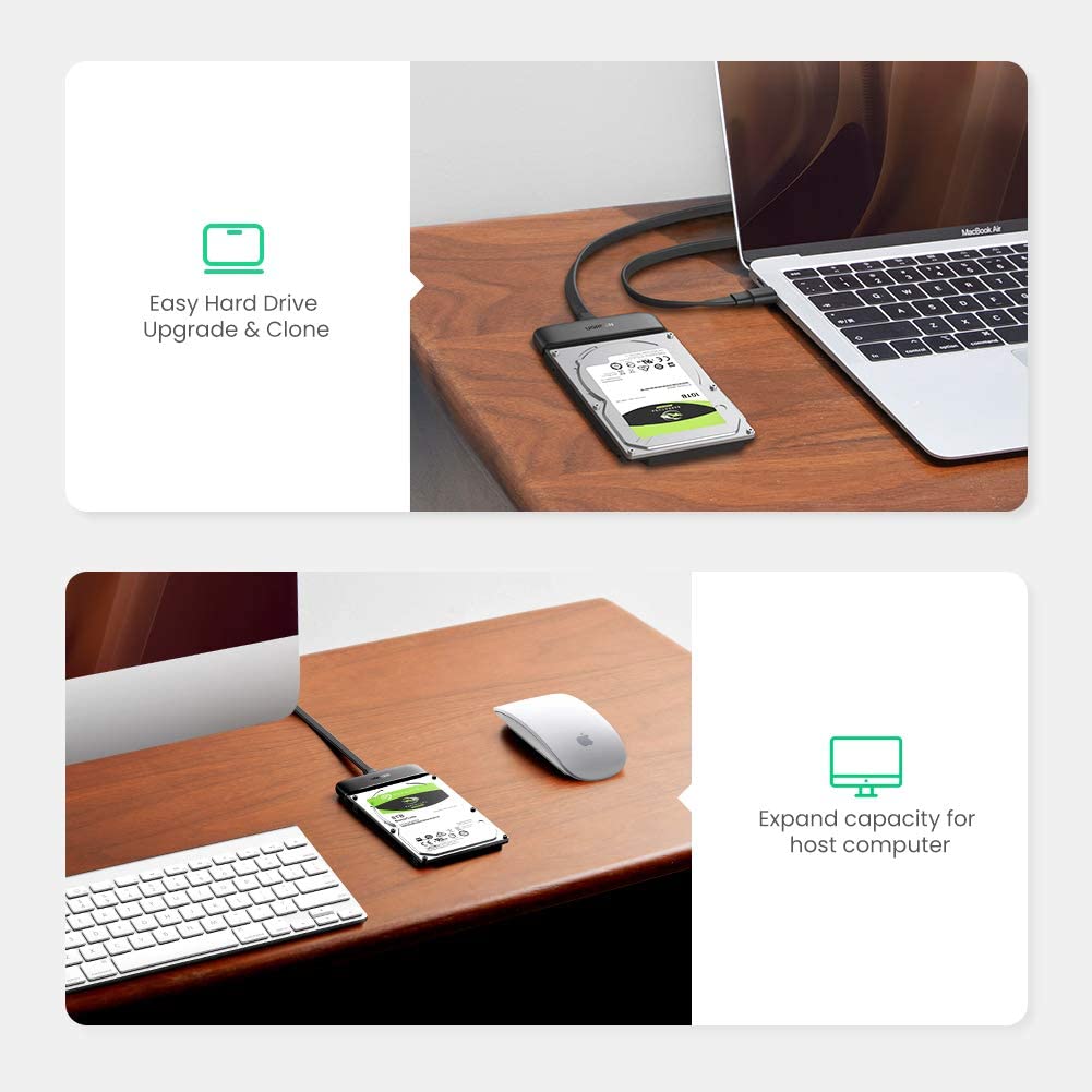 UGREEN SATA to USB C Adapter Cable for 2.5