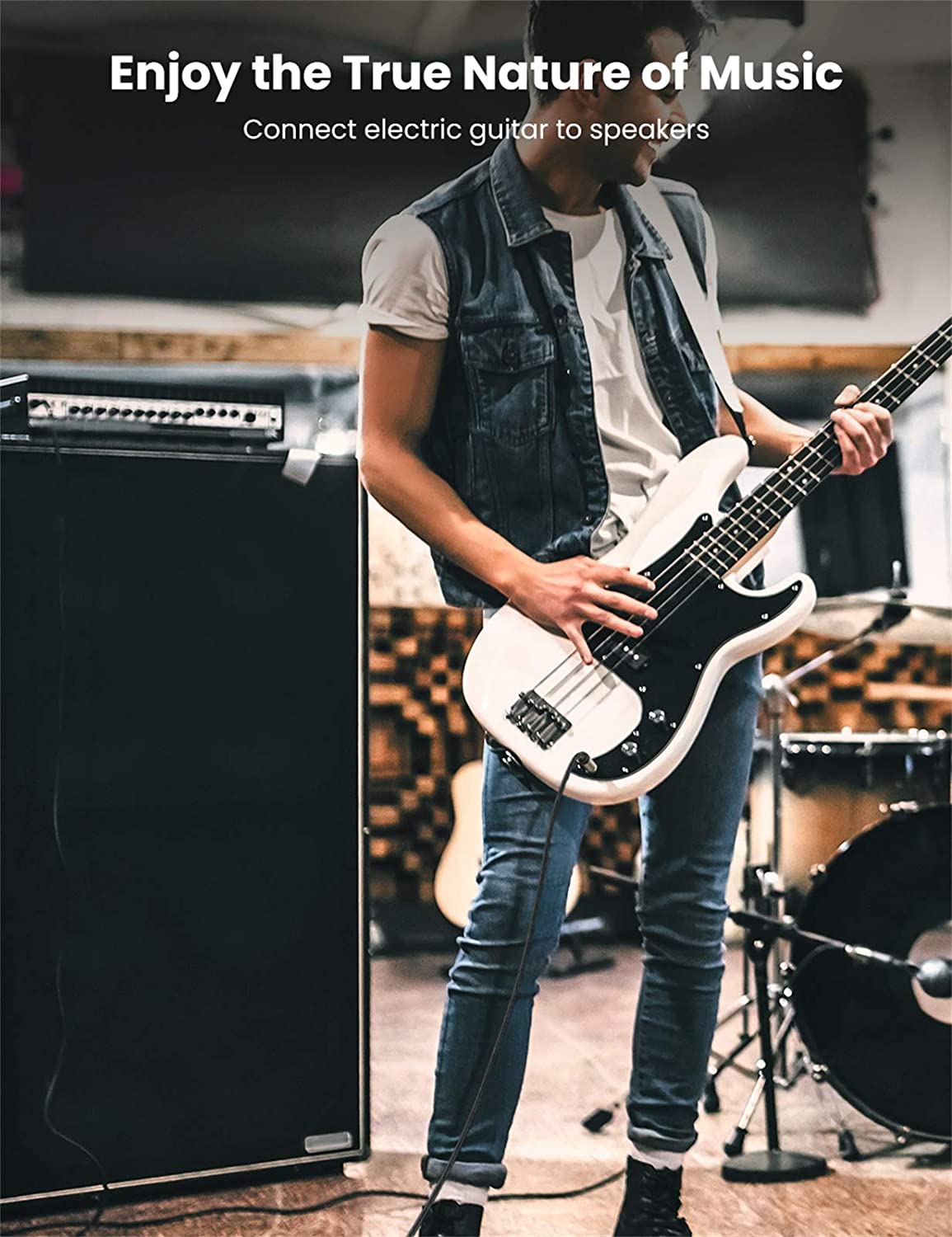 UGREEN 1/4 Inch Guitar Cable Instrument Cable