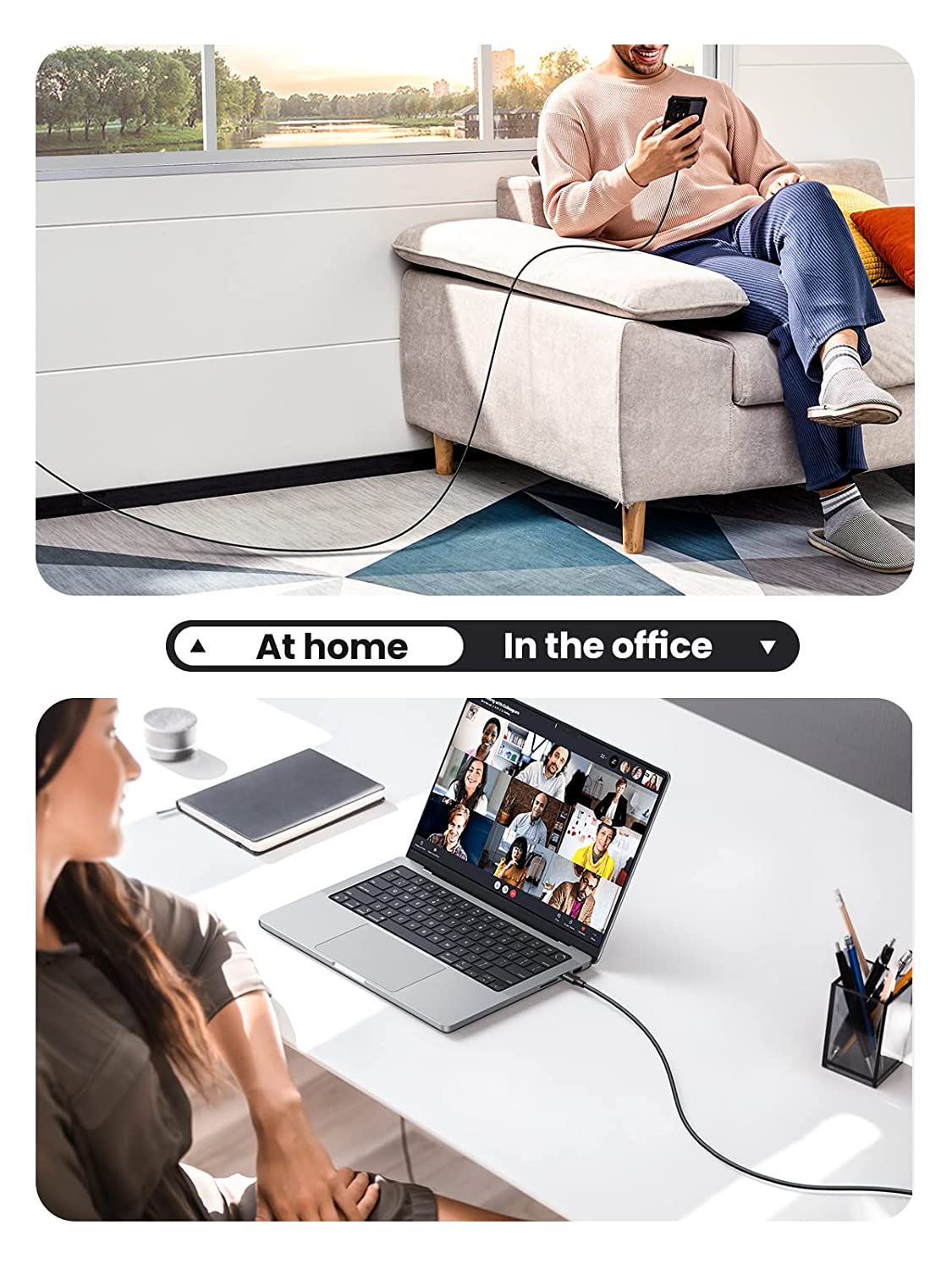 UGREEN USB C to USB C Cable 60W